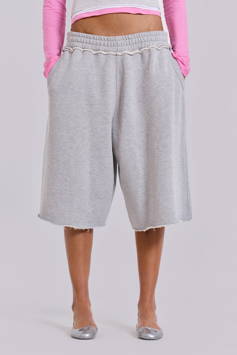 Grey Marl Monster Jogger Shorts
