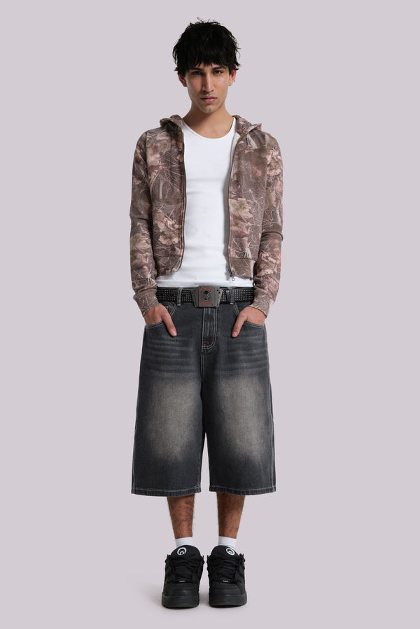Washed Black Jumbo Jorts