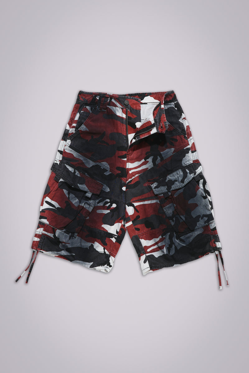 Red Camo Cadet Shorts