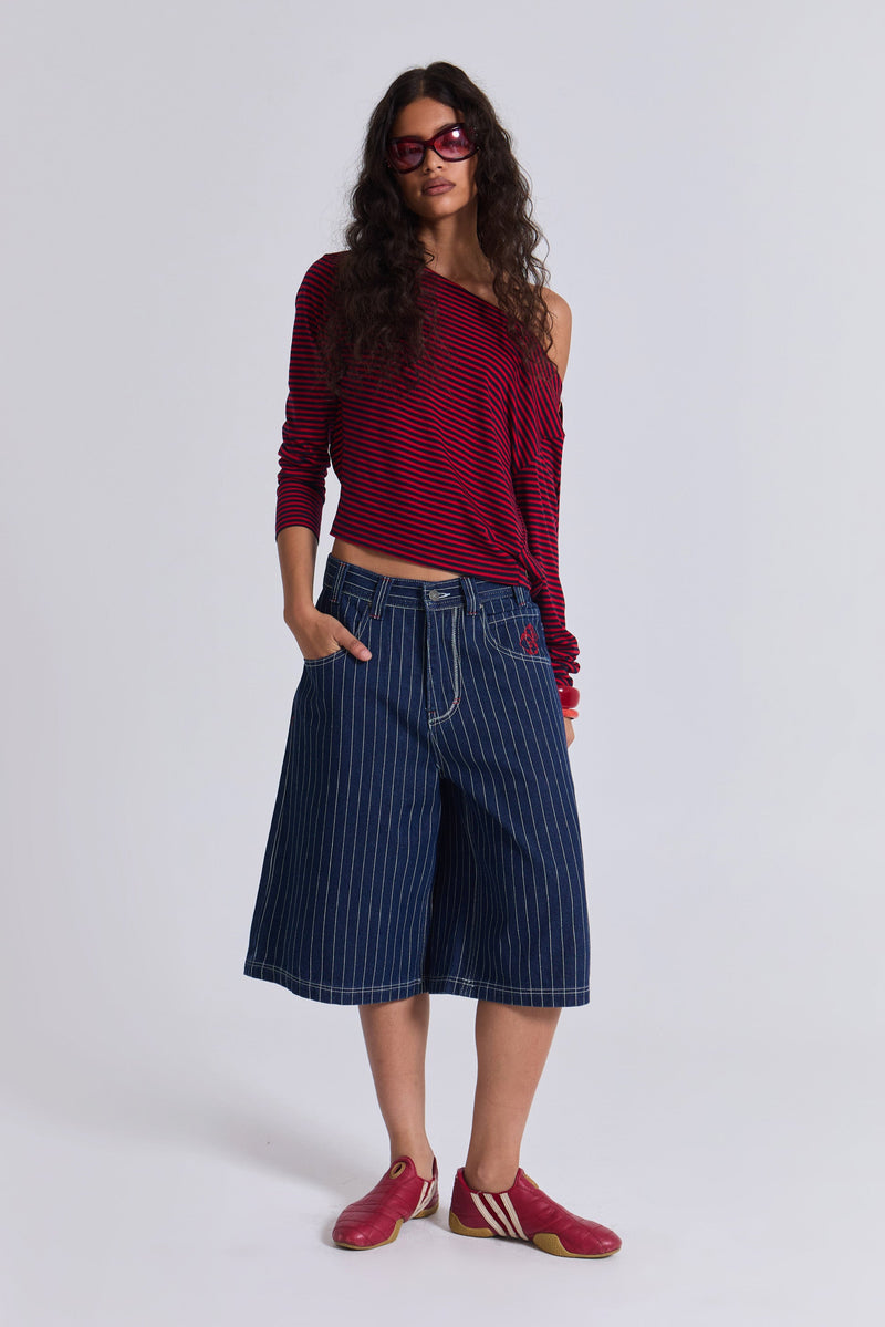 Ollie Pinstripe Jorts