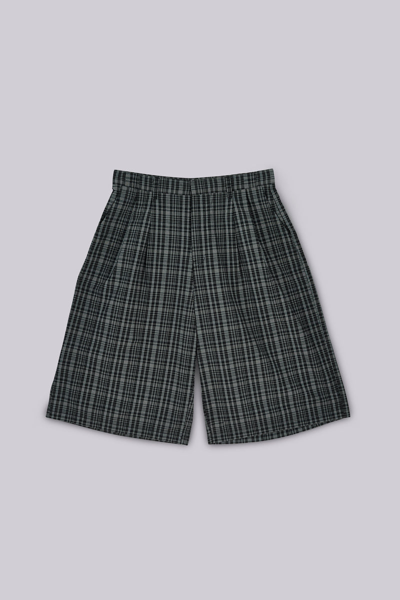 Black Check Jumbo Jorts