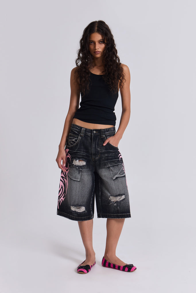 Pink Blade Colossus Jorts