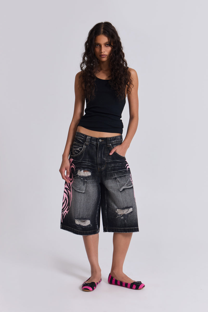 Pink Blade Colossus Jorts