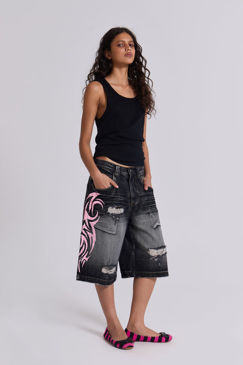 Pink Blade Colossus Jorts