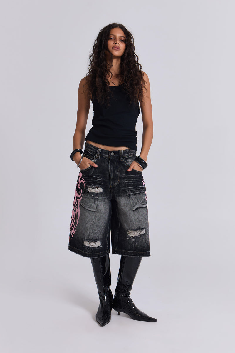 Pink Blade Colossus Jorts