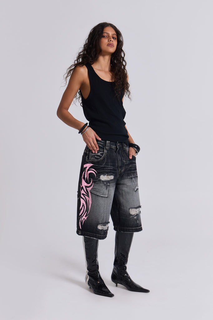 Pink Blade Colossus Jorts