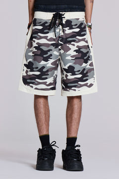 Washed Camo Board Shorts - XXS / Grey