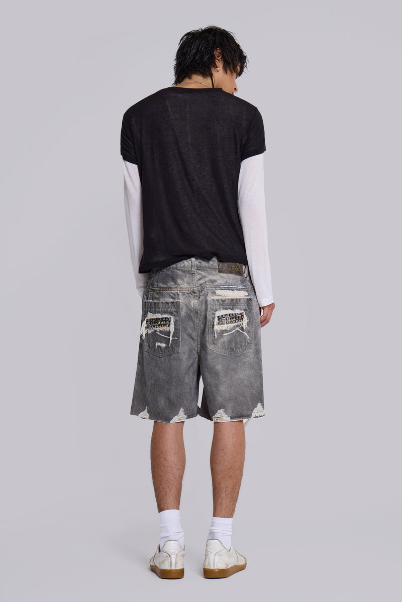 Dirty Studded Glasto Shorts