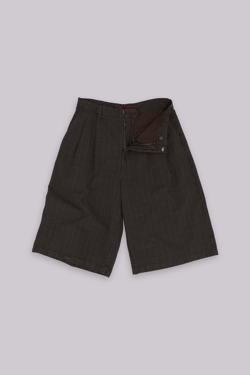 Brown Check Jumbo Jorts