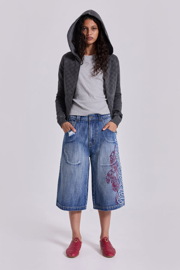 Layered Tribal XL Colossus Jorts