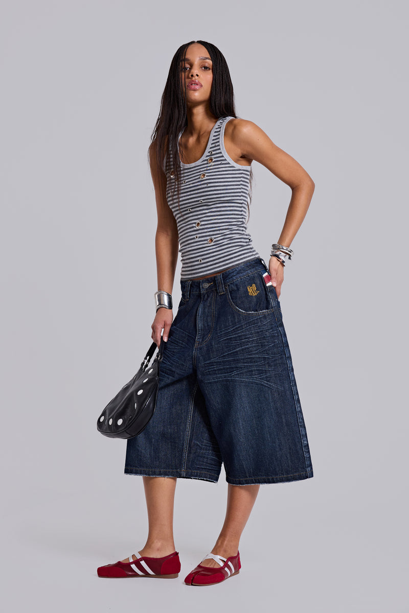Union Jack Indigo Colossus Jorts