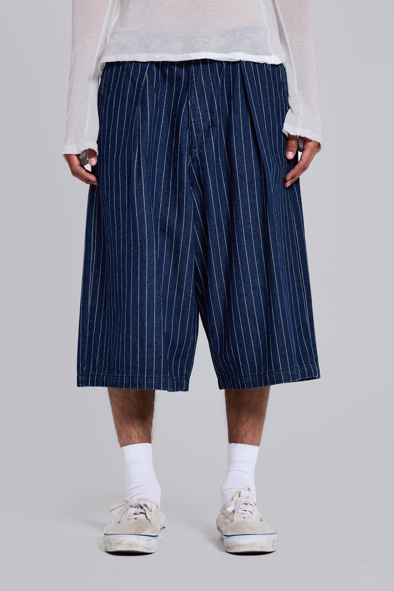 Pinstripe Denim XL Goliath Shorts