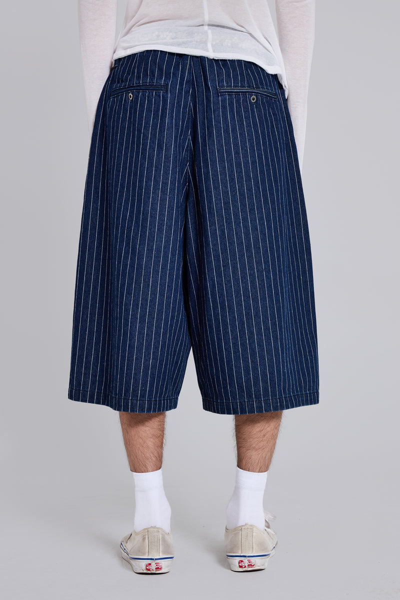 Pinstripe Denim XL Goliath Shorts