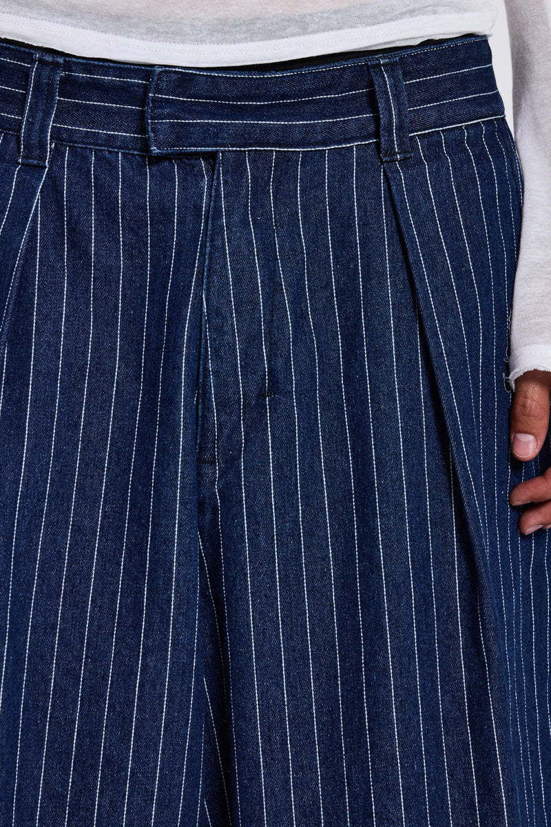 Pinstripe Denim XL Goliath Shorts
