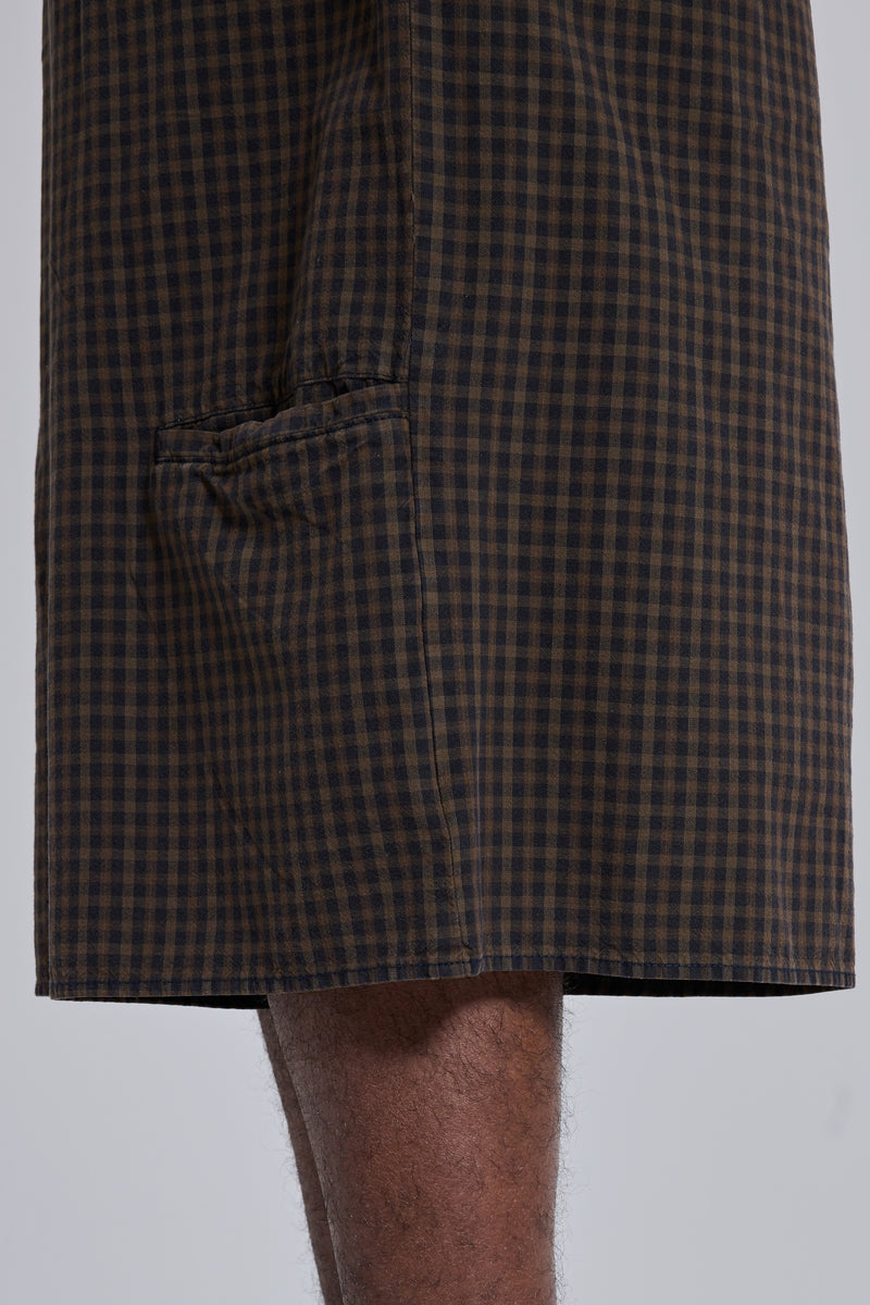 Brown Check XL Goliath Shorts