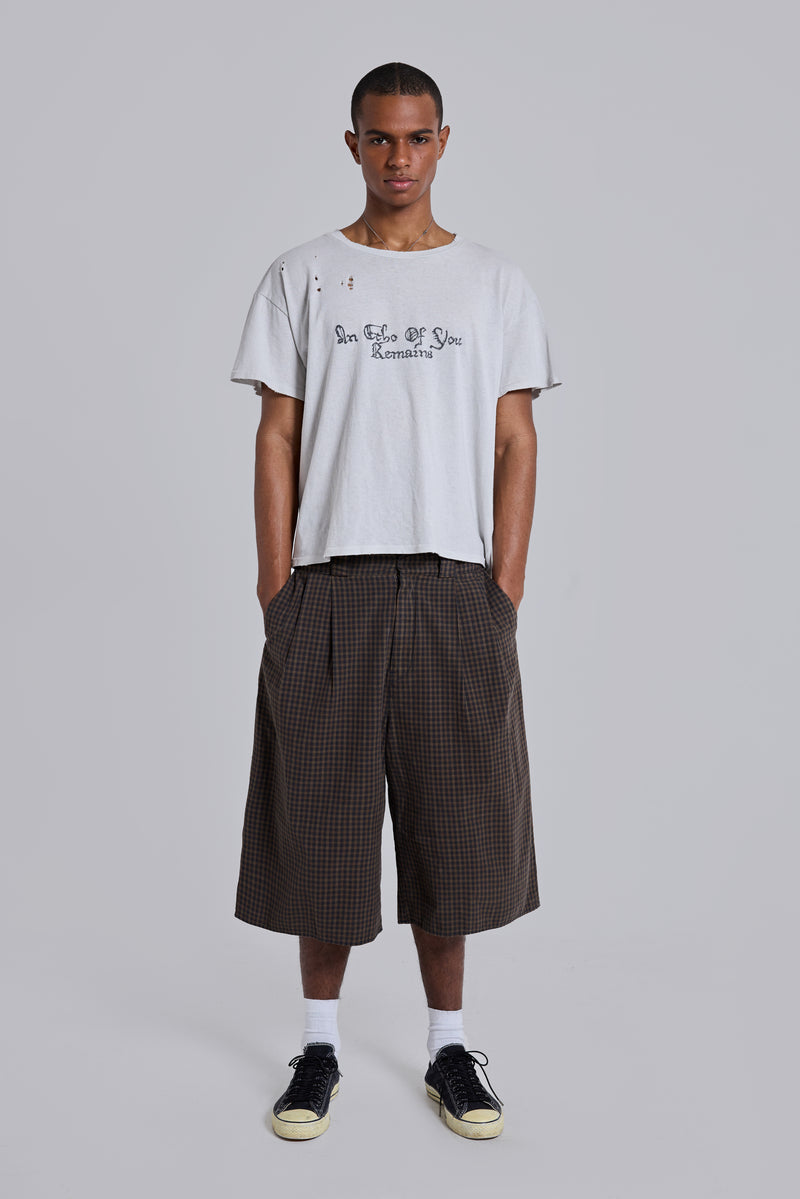 Brown Check XL Goliath Shorts