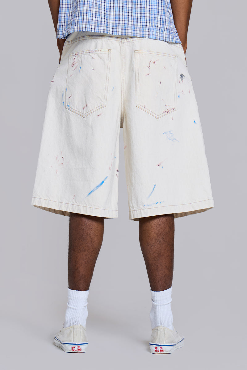 Ecru Paint Colossus Jorts