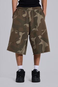 Camo Monster Jogger Shorts - XXS / Camo