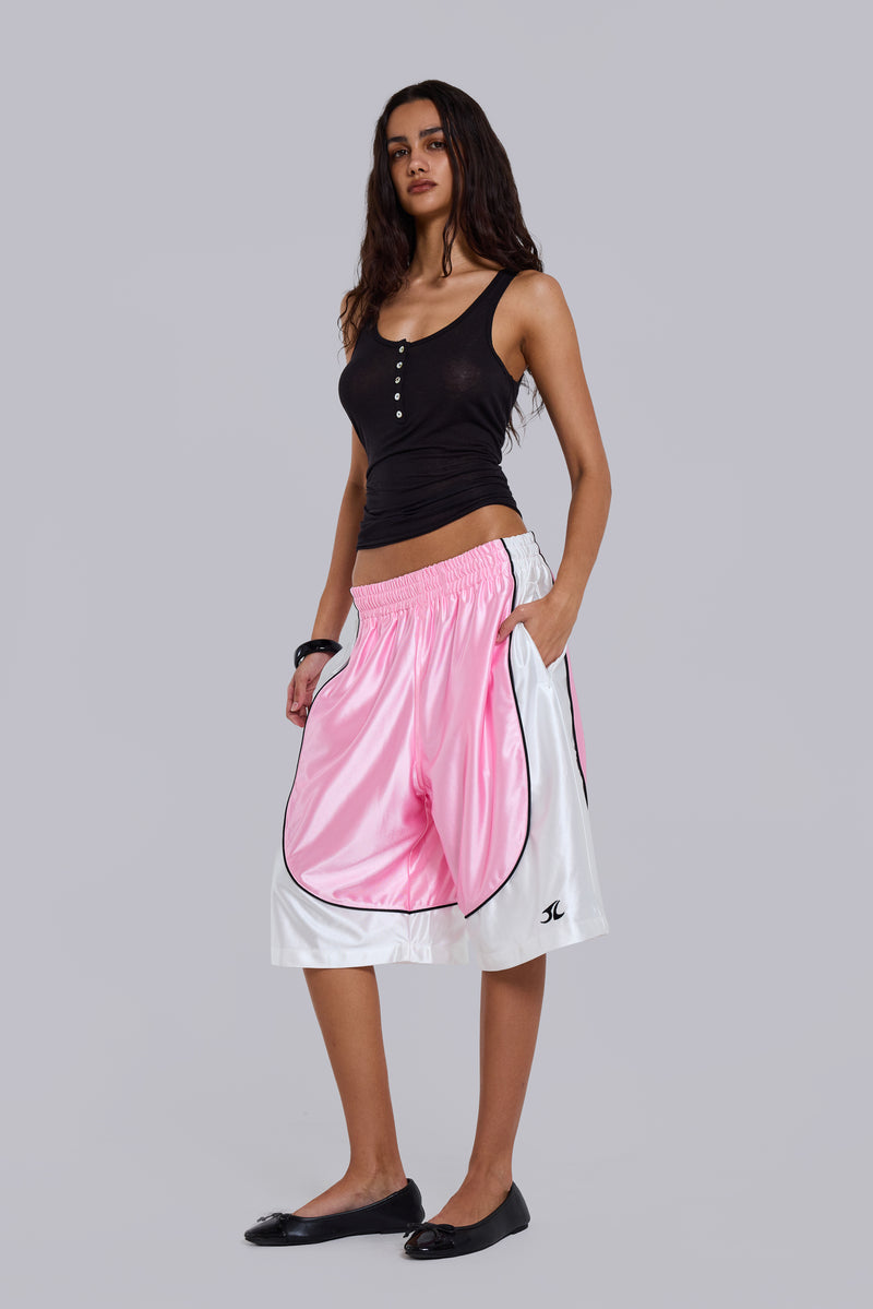 Court Pink Basketball Shorts