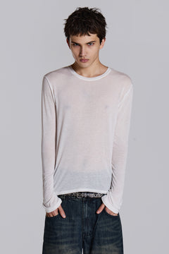 White Mist Long Sleeve Top - XS / White