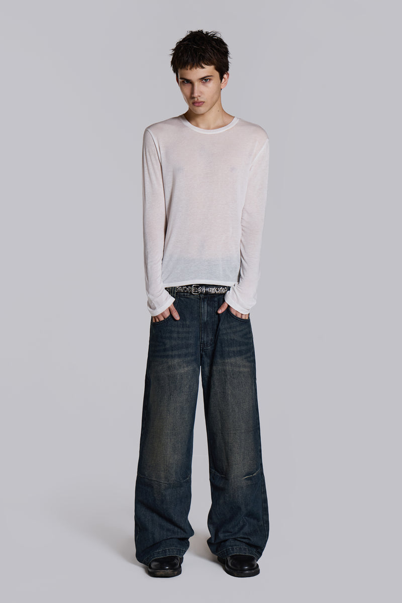 White Mist Long Sleeve Top