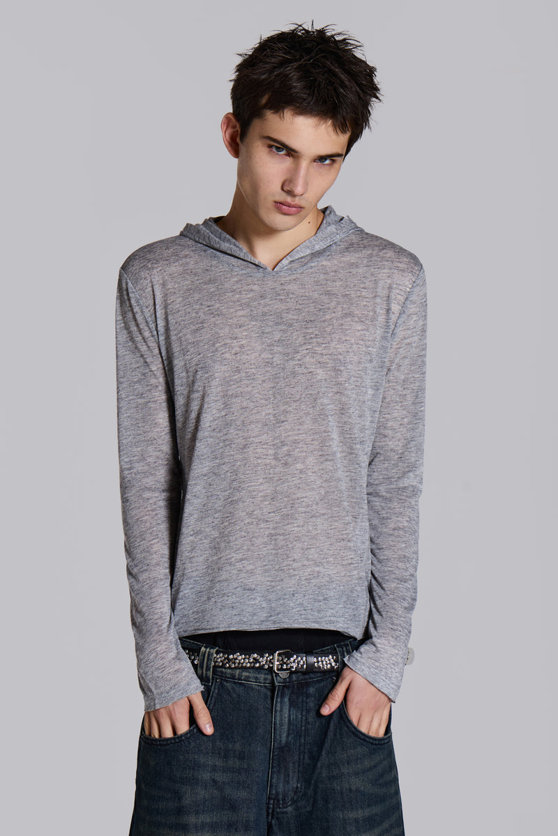 Grey Marl Mist Hoodie