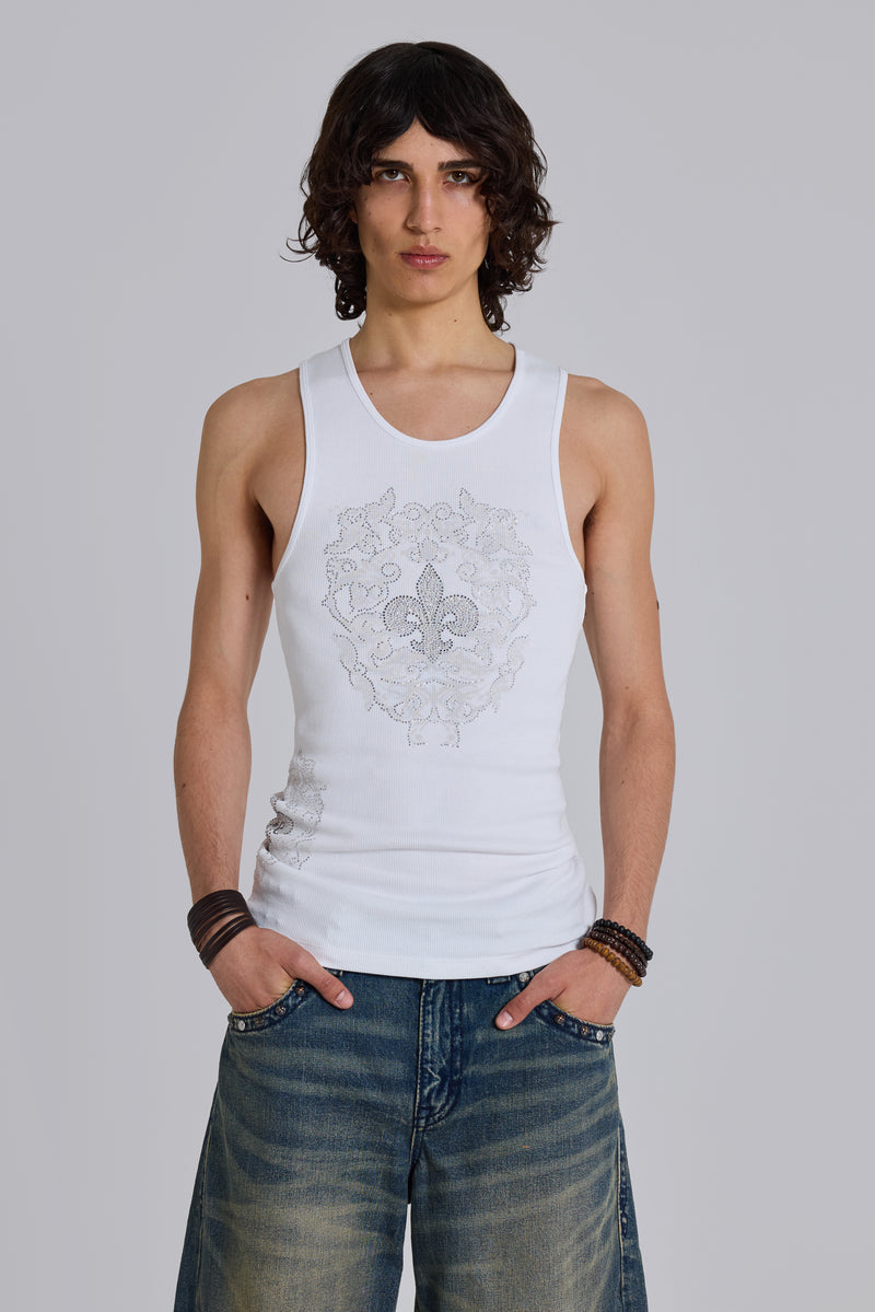 Rock Revival Rhinestone Fleur de Lis Vest Top