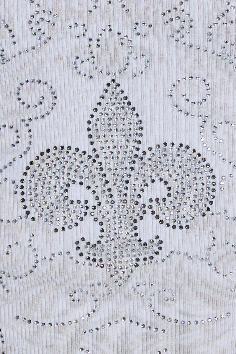 Rock Revival Rhinestone Fleur de Lis Vest Top
