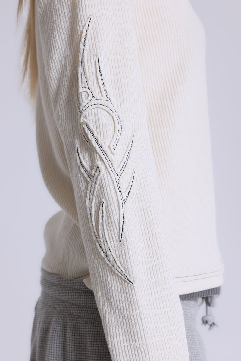 Off White Tattoo Applique Tee