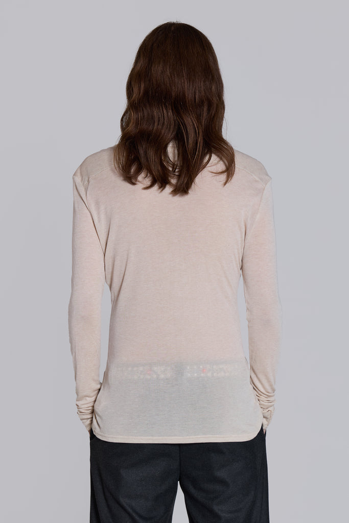 Oatmeal Haze Henley Top