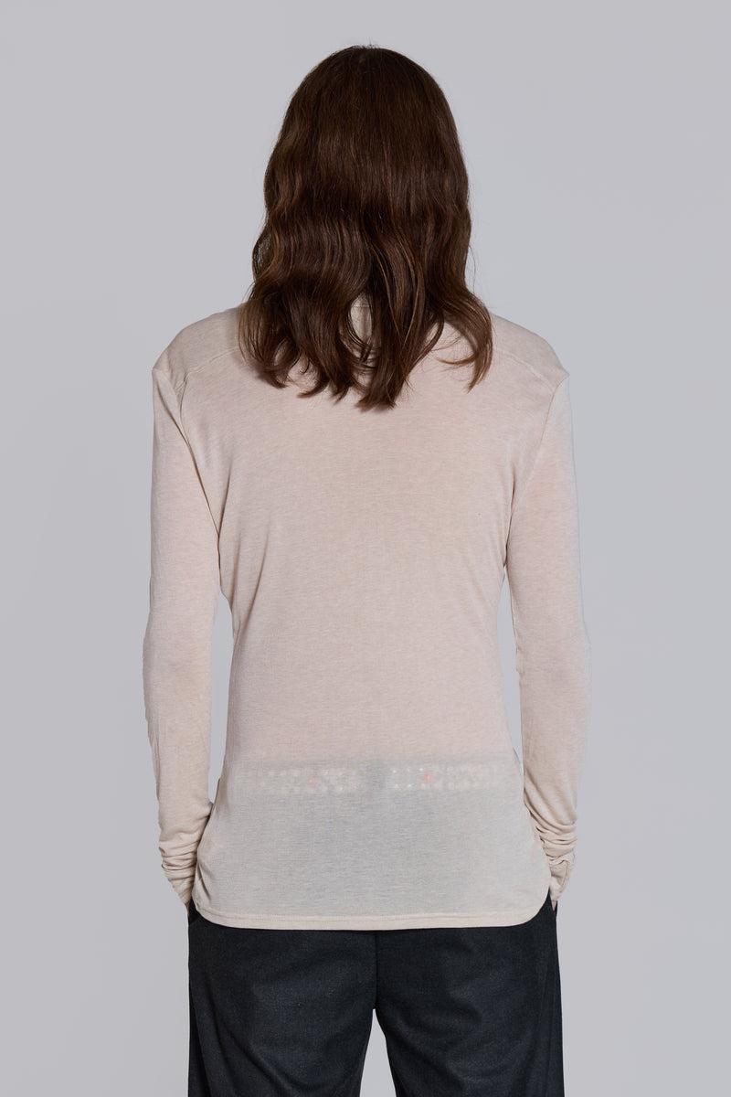 Oatmeal Haze Henley Top