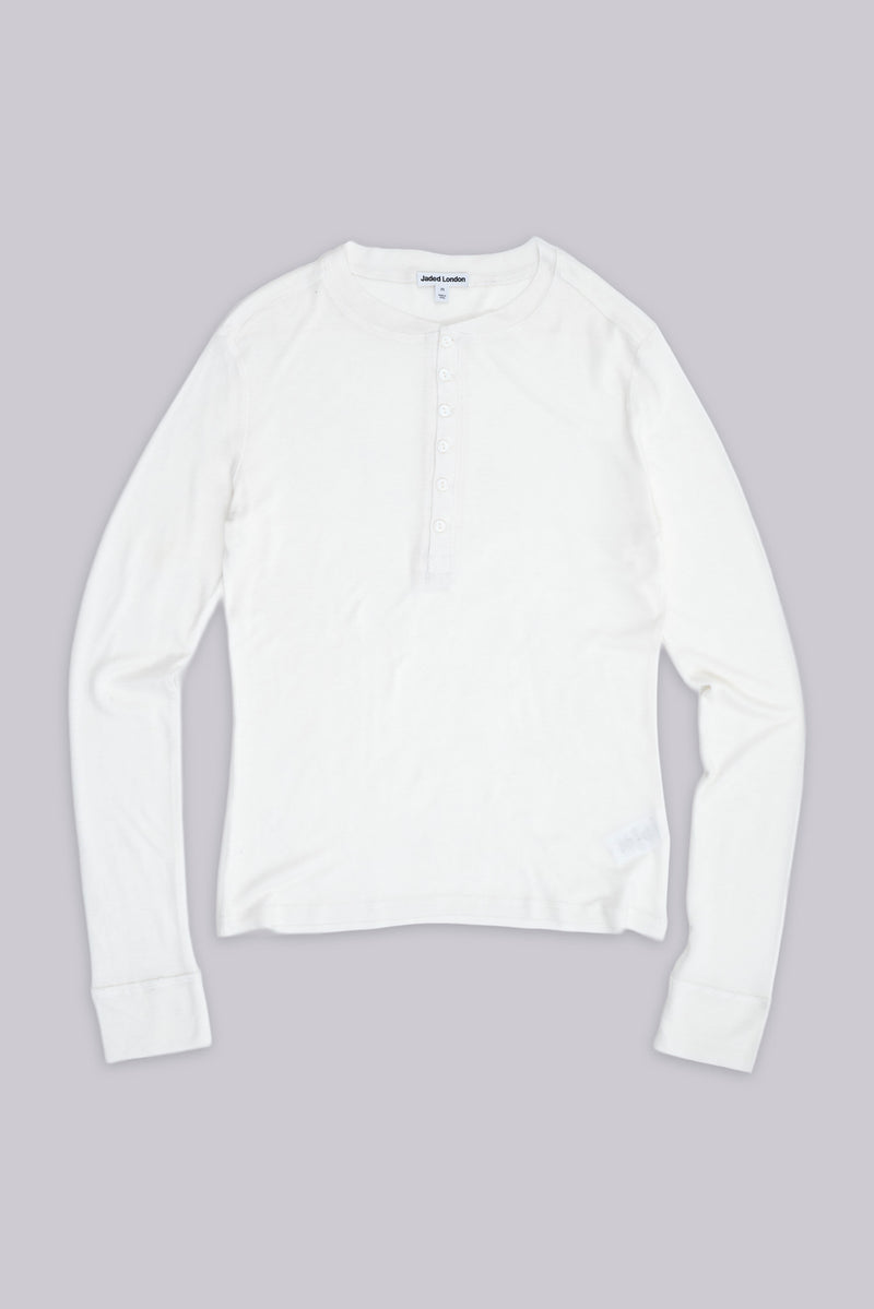 White Haze Henley Top
