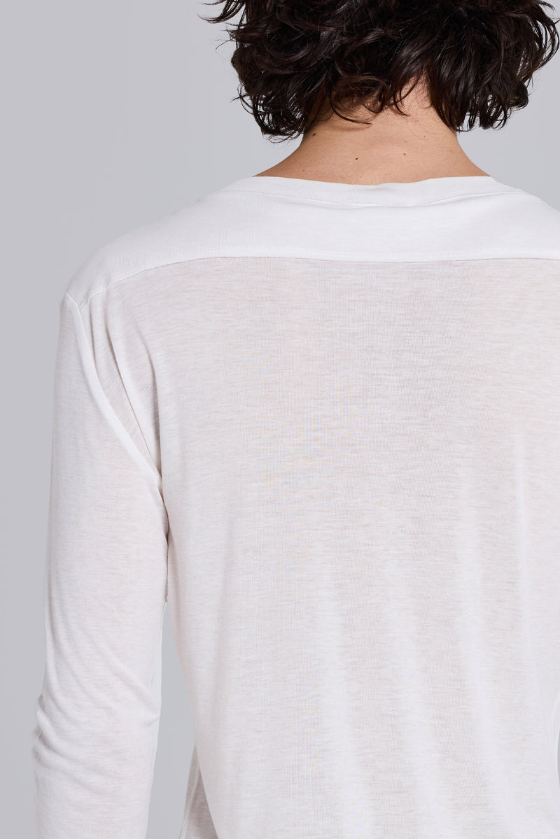 White Haze Henley Top