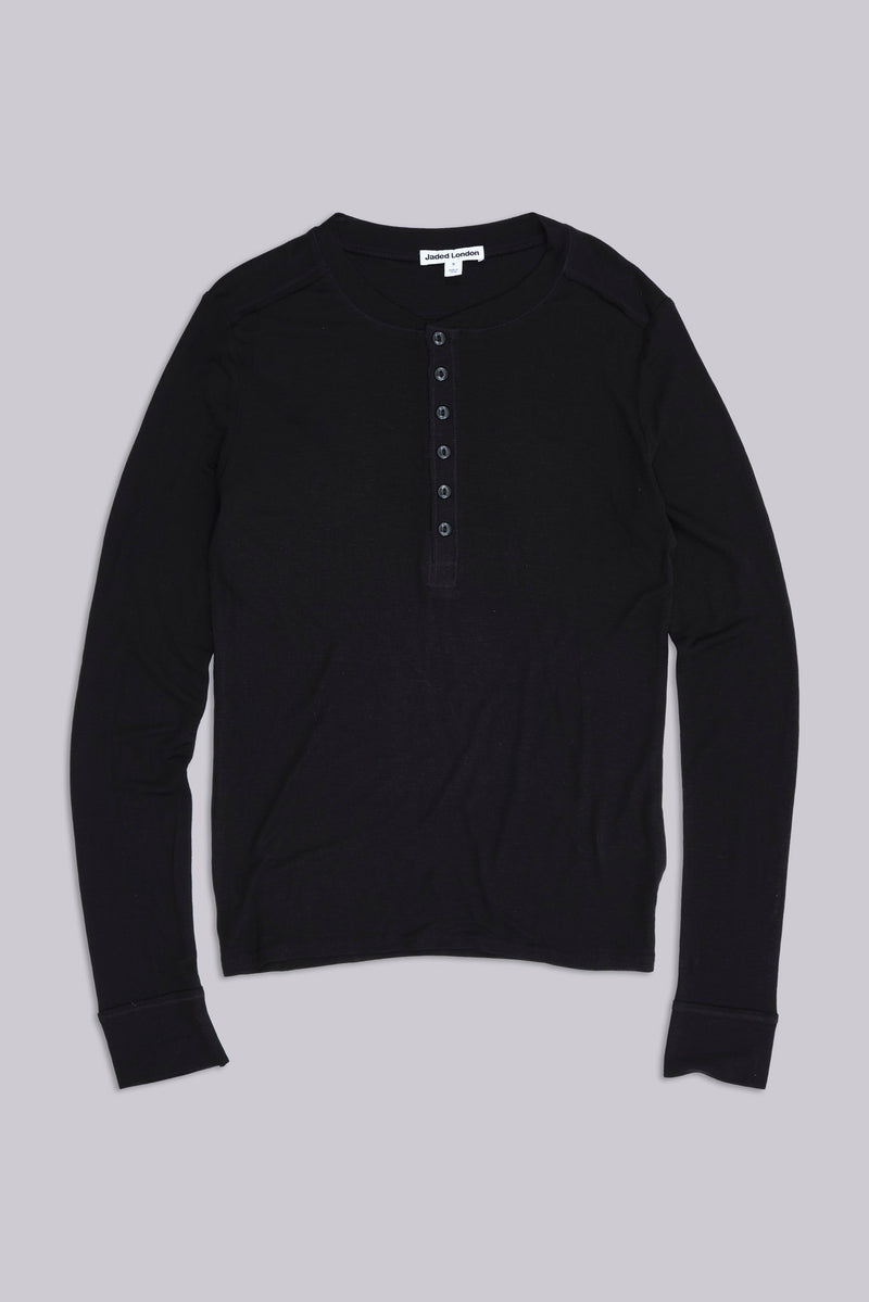 Black Haze Henley Top