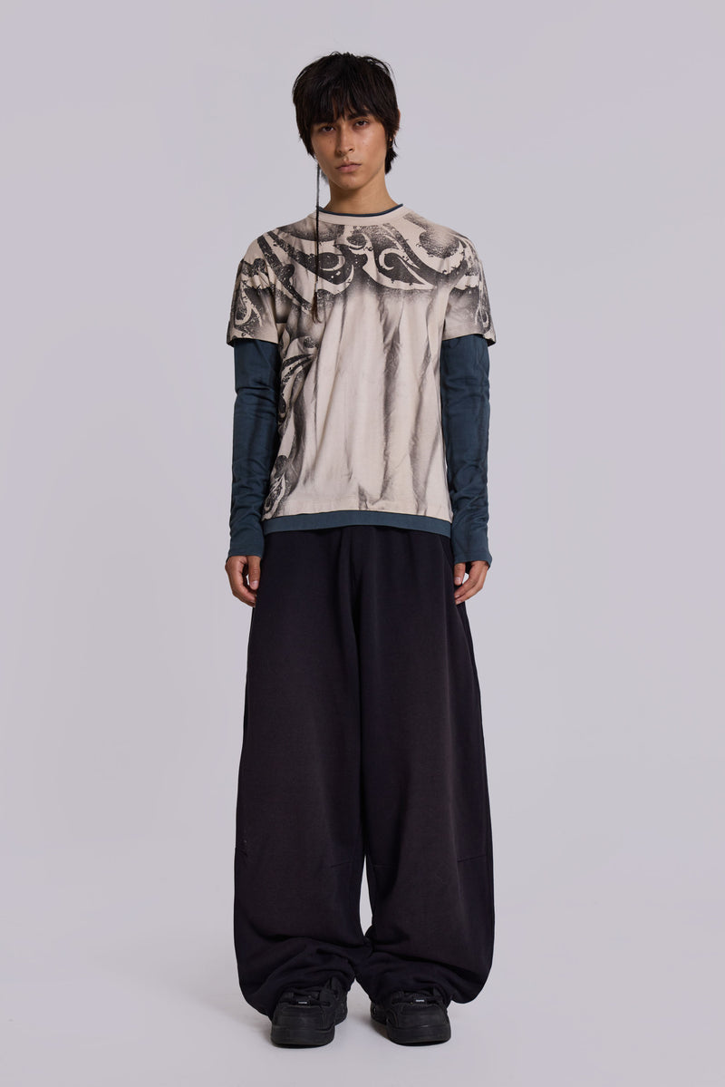 Waves Double Layer Long-sleeve Top