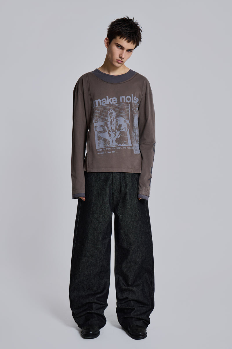 Noise Double Layer Long Sleeve Top