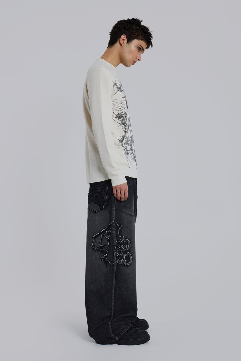 Kasper Digi Waffle Ecru T-Shirt