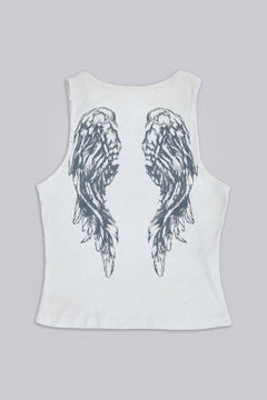Rock Revival Angel Studded Vest - S / White