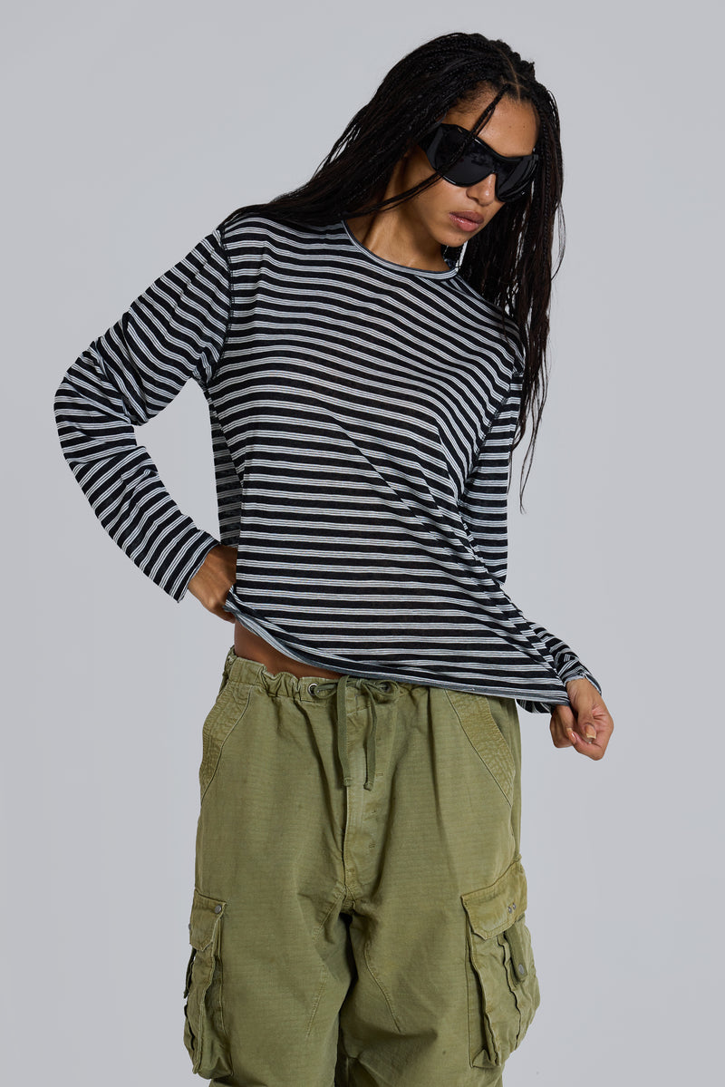 Stripe Long Sleeve Top