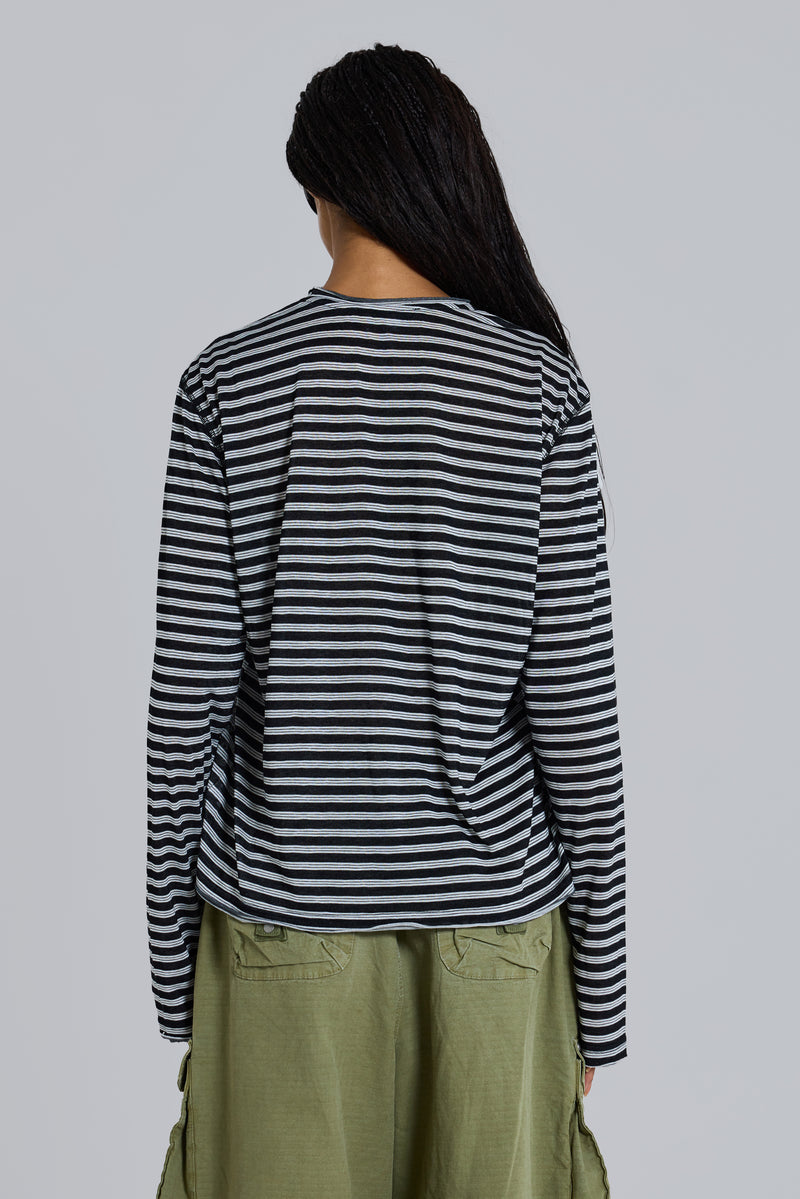 Stripe Long Sleeve Top