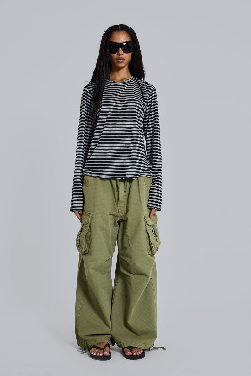 Stripe Long Sleeve Top