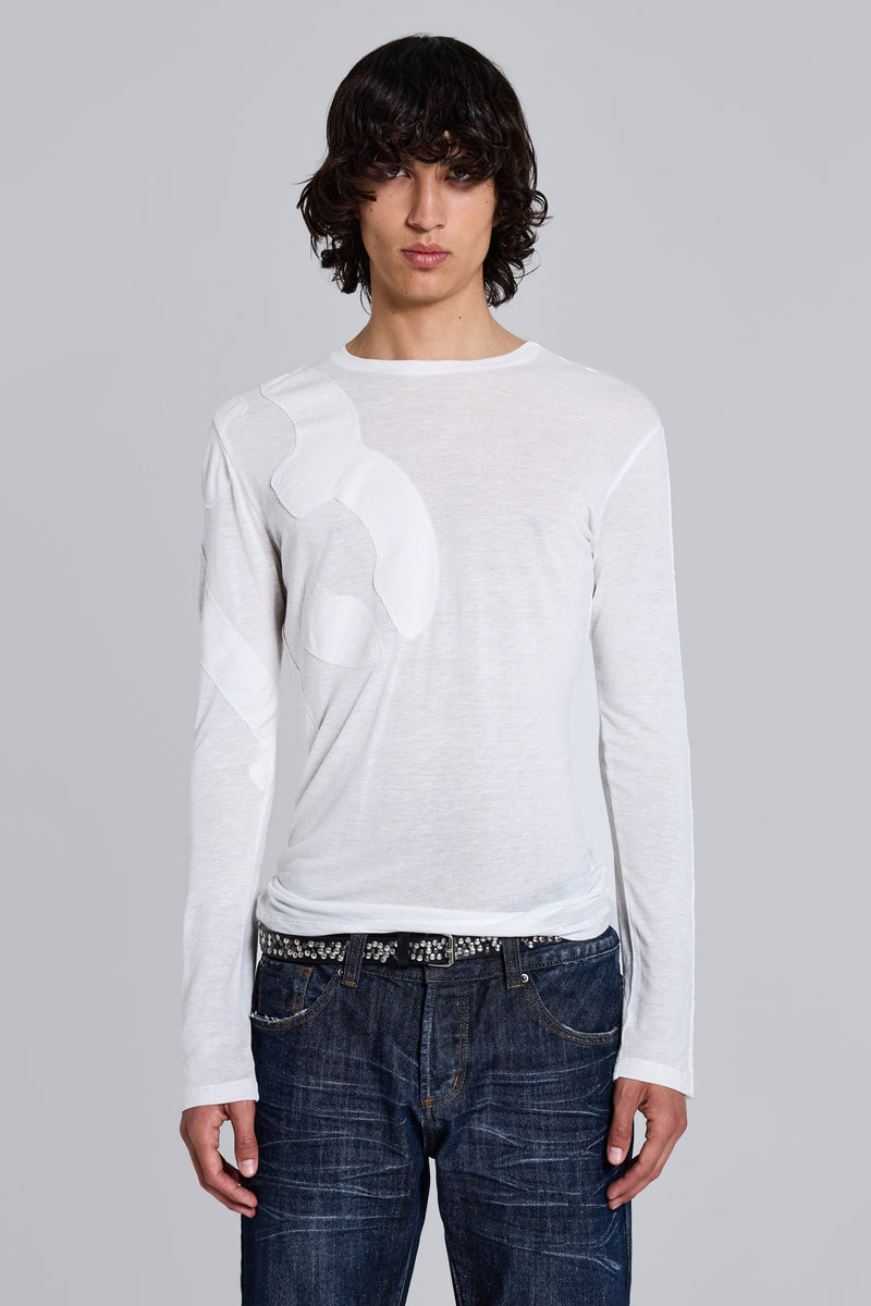 13 Applique Linen Top