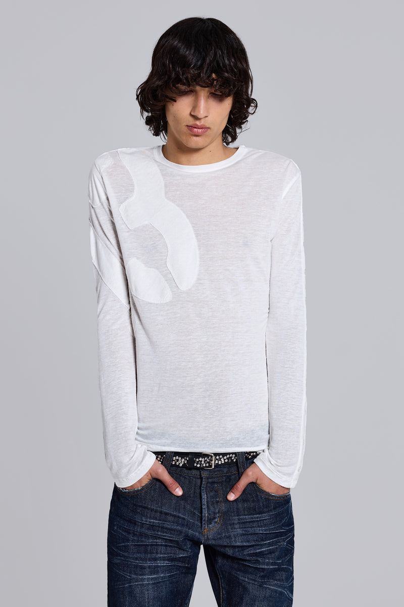 13 Applique Linen Top