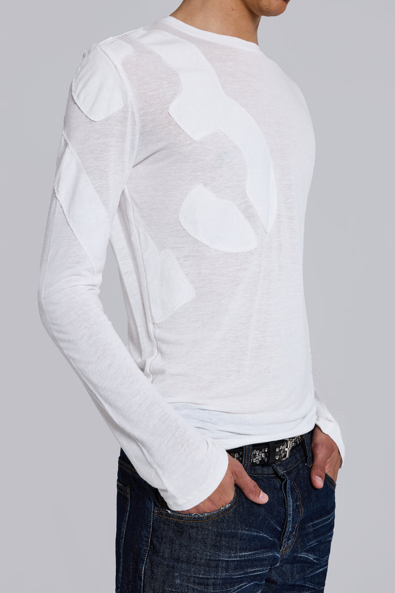 13 Applique Linen Top