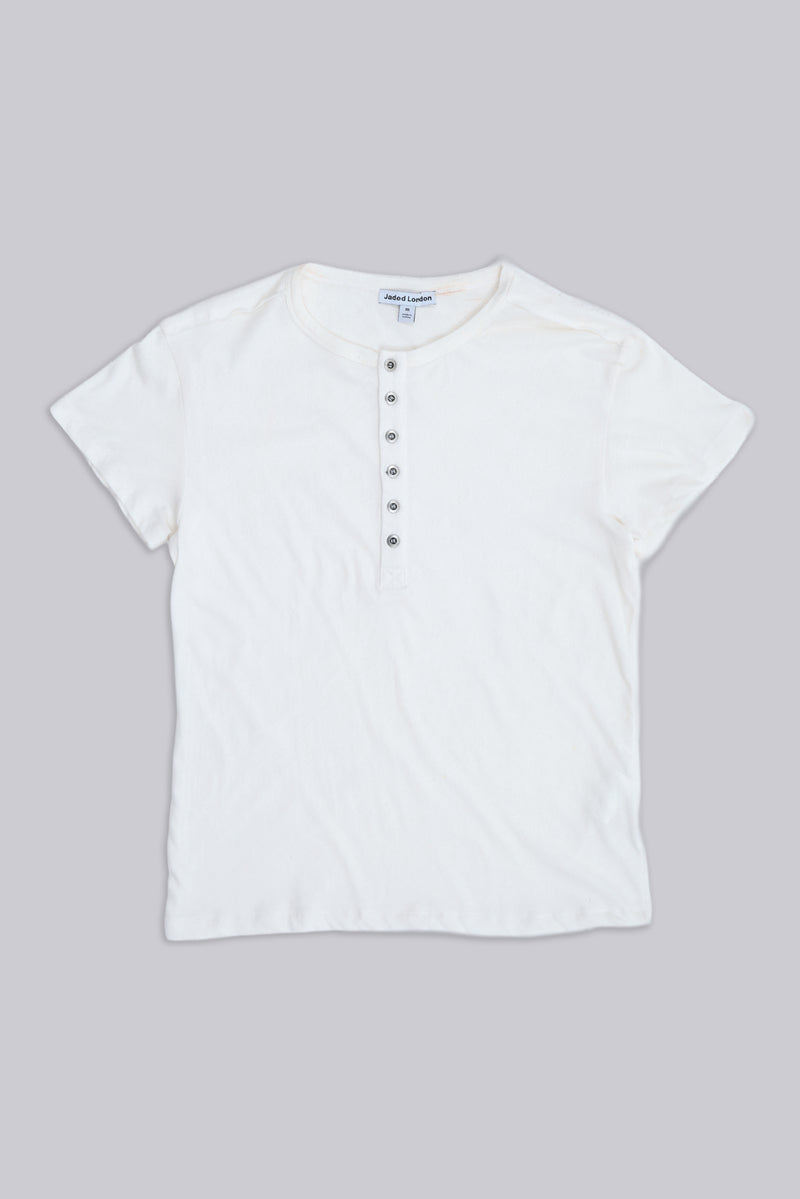 Off White Haze Henley T-Shirt