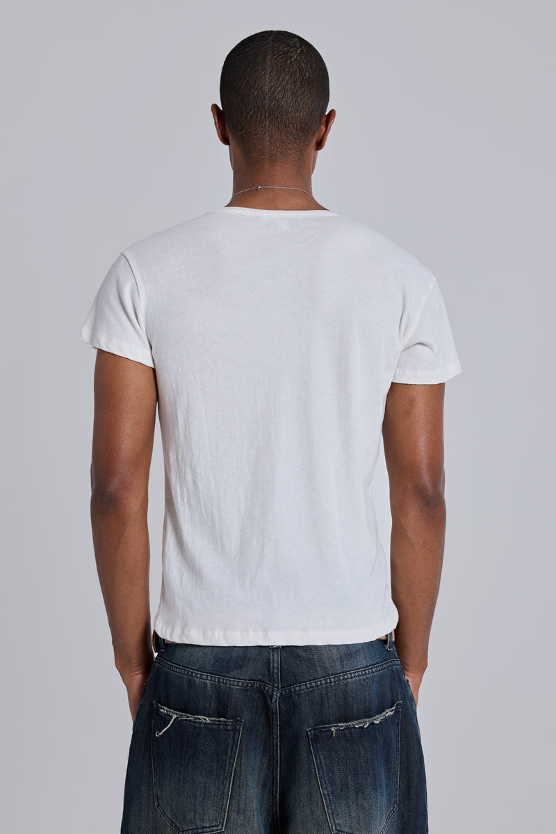 Off White Haze Henley T-Shirt