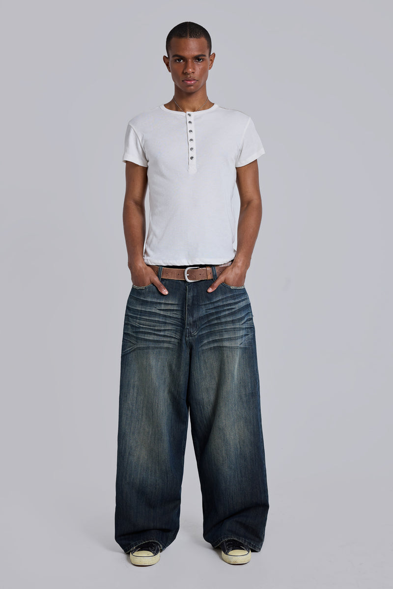 Off White Haze Henley T-Shirt
