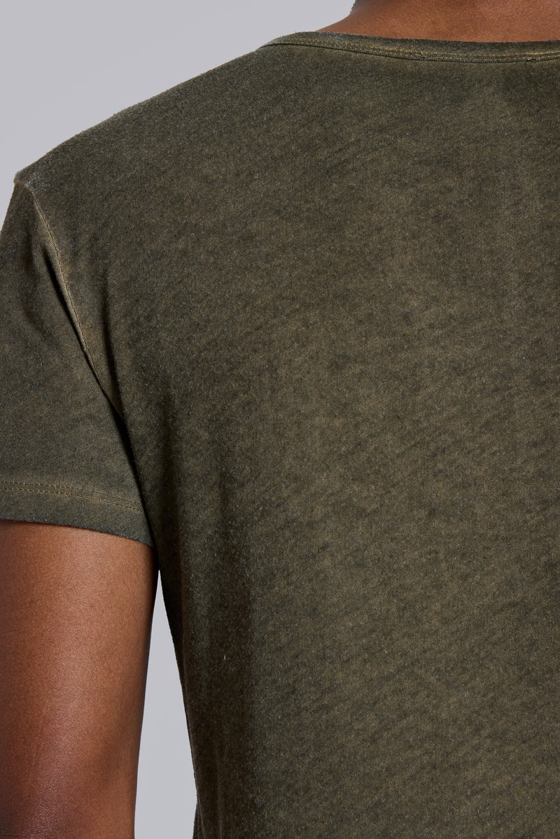 Khaki Haze Henley T-Shirt