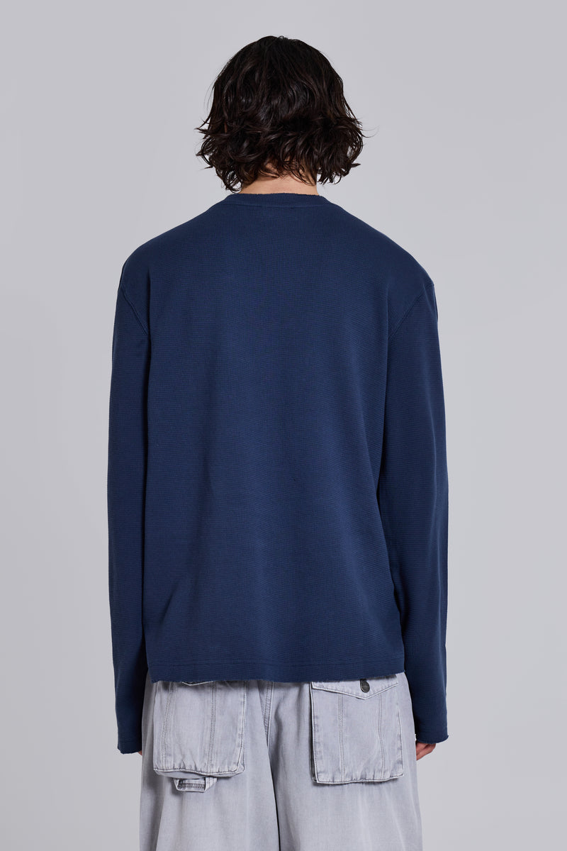Kasper Digi Waffle Navy T-Shirt