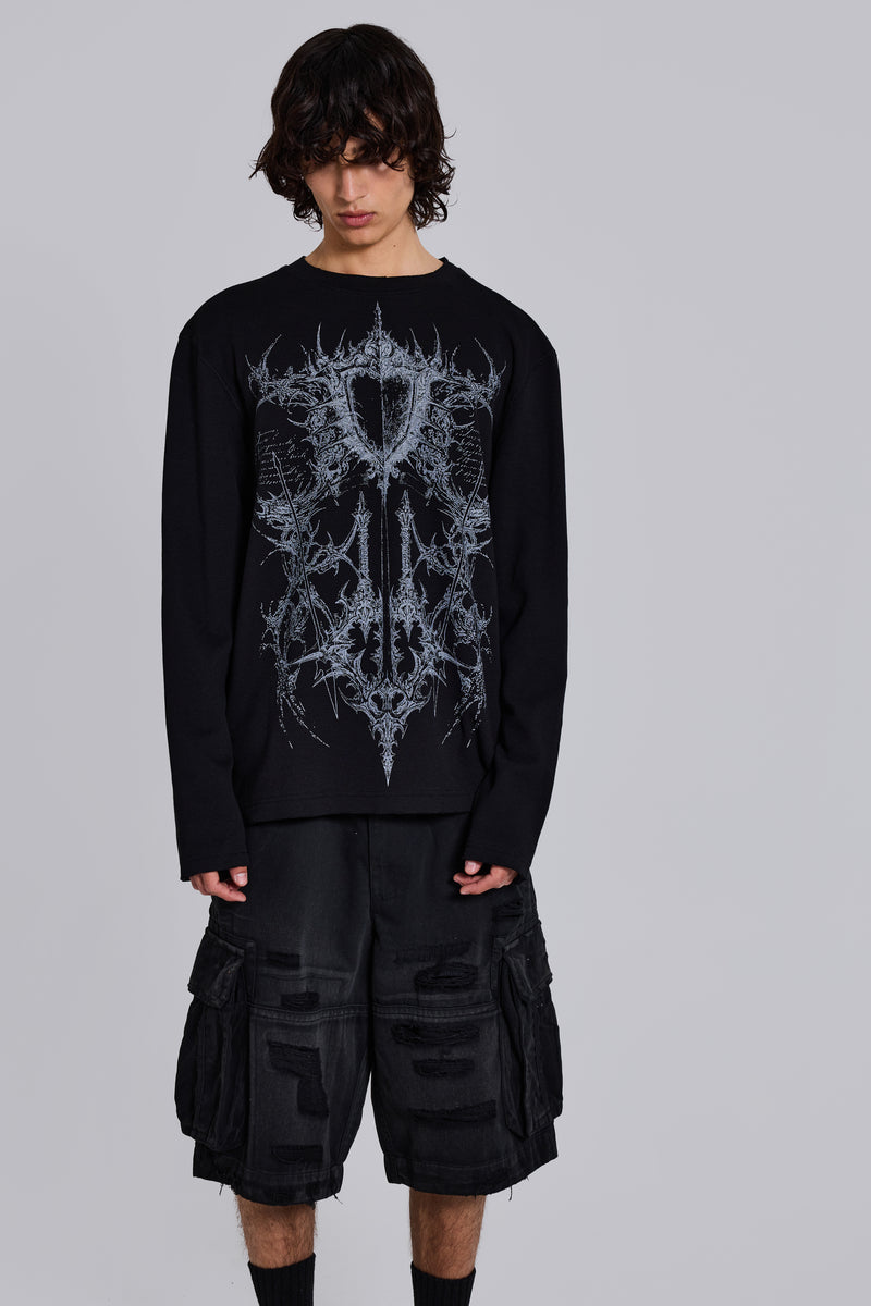 Kasper Digi Waffle Black T-Shirt